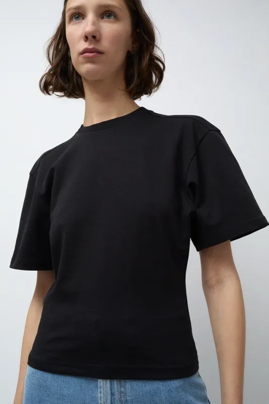 Les Coyotes de Paris Shaped Tee in Noir sold by No. 6