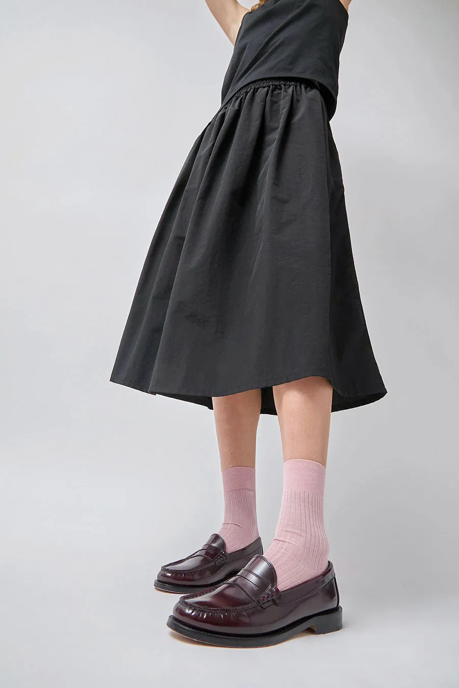 Maria La Rosa Ribbed Mid Calf Bio Cotton Socks in Cipria sold by No. 6 product image thumbnail 2