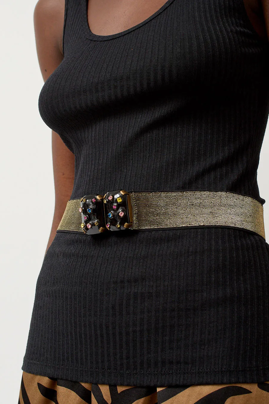 Exquisite J Micro Crystals Belt in Black sold by No. 6 product image thumbnail 2
