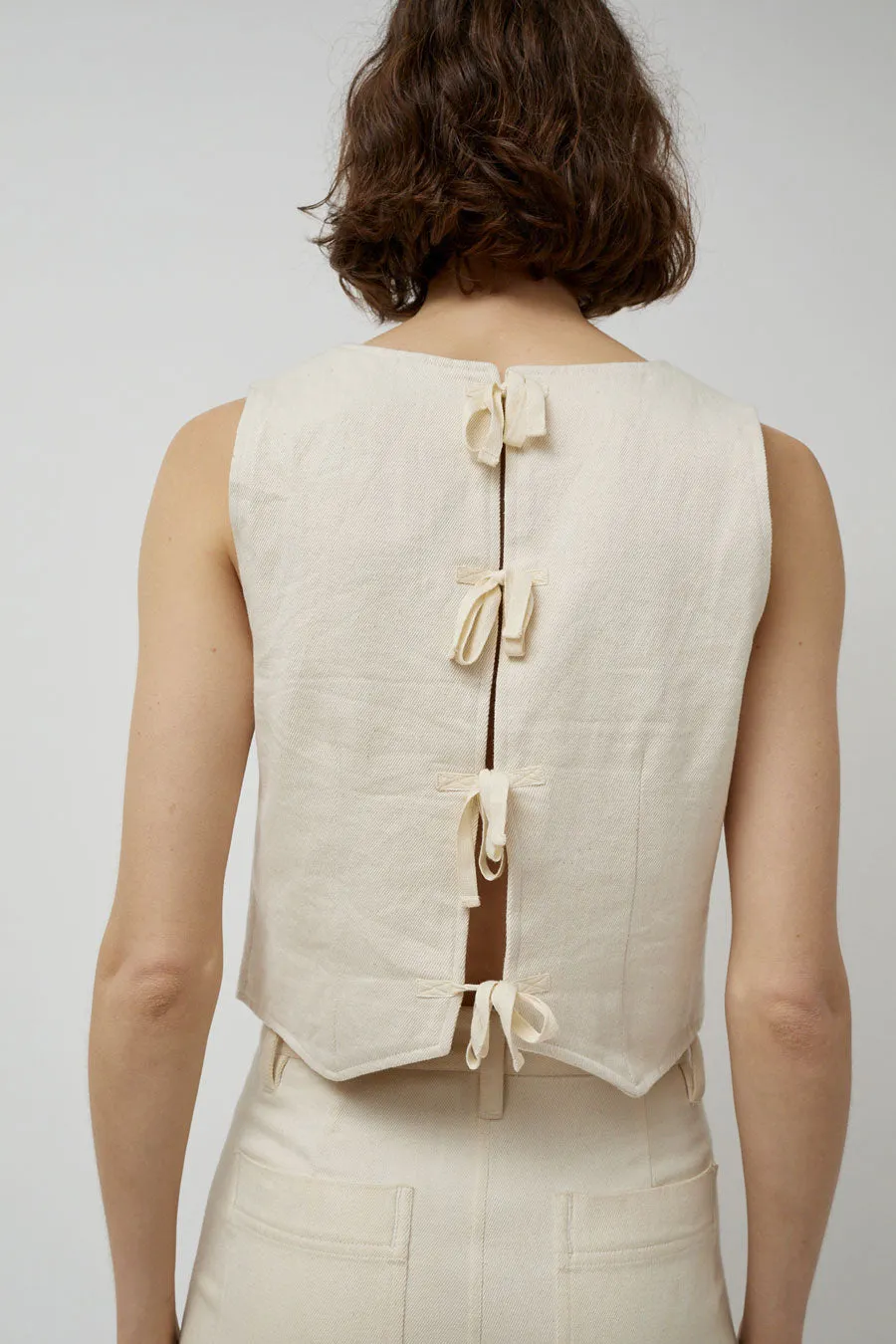 Maria Stanley Farra Vest in Bone sold by No. 6 product image thumbnail 2