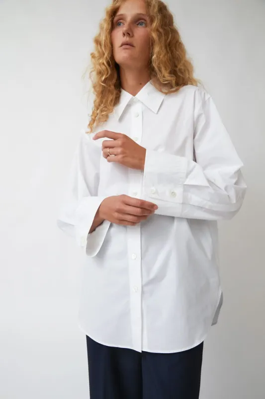 Rodebjer Imola Oversized Shirt in Crisp White made by No. 6