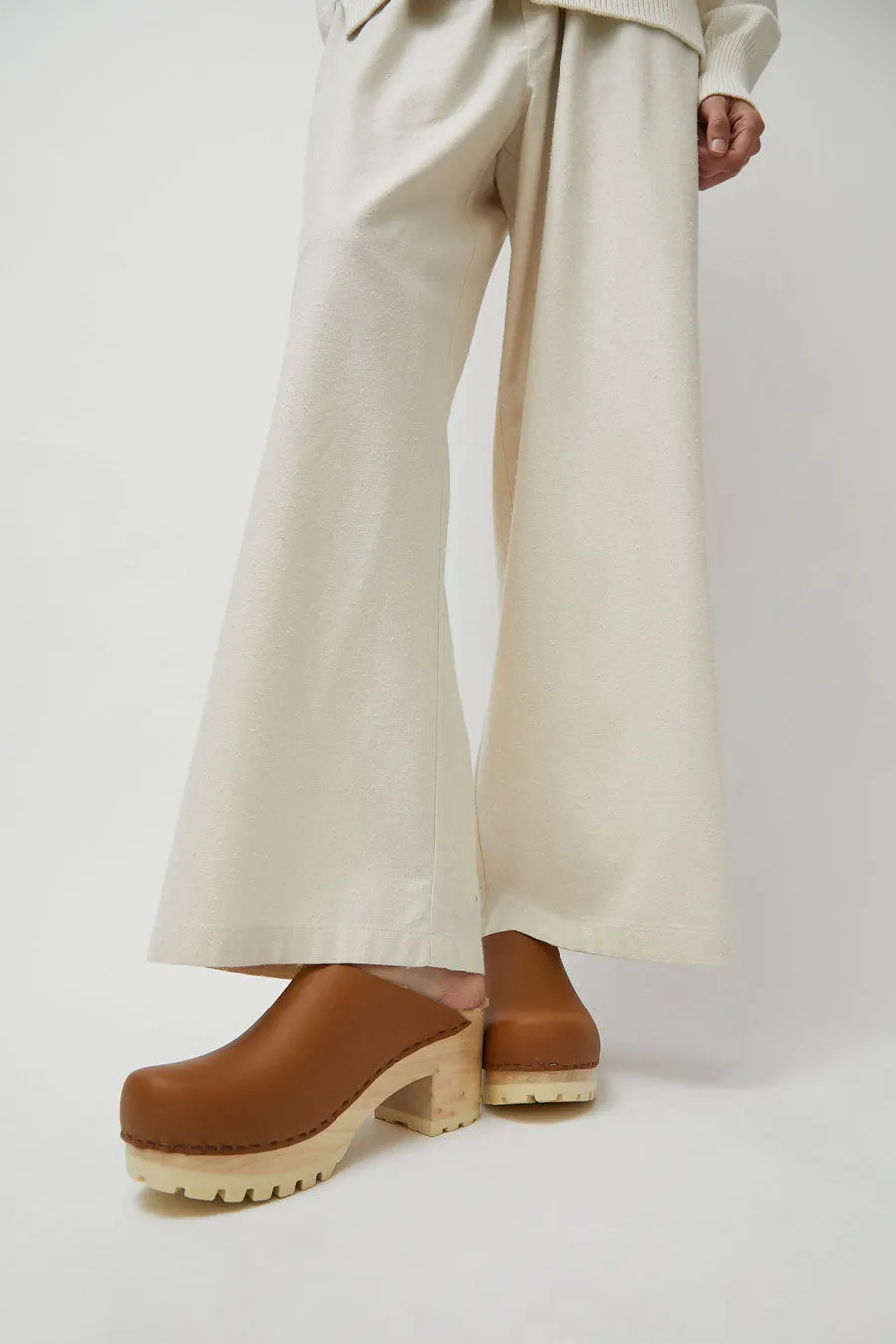 No.6 Liza Clog on Mid Tread in Palomino with Ink Aviator Shearling sold by No. 6 product image thumbnail 3