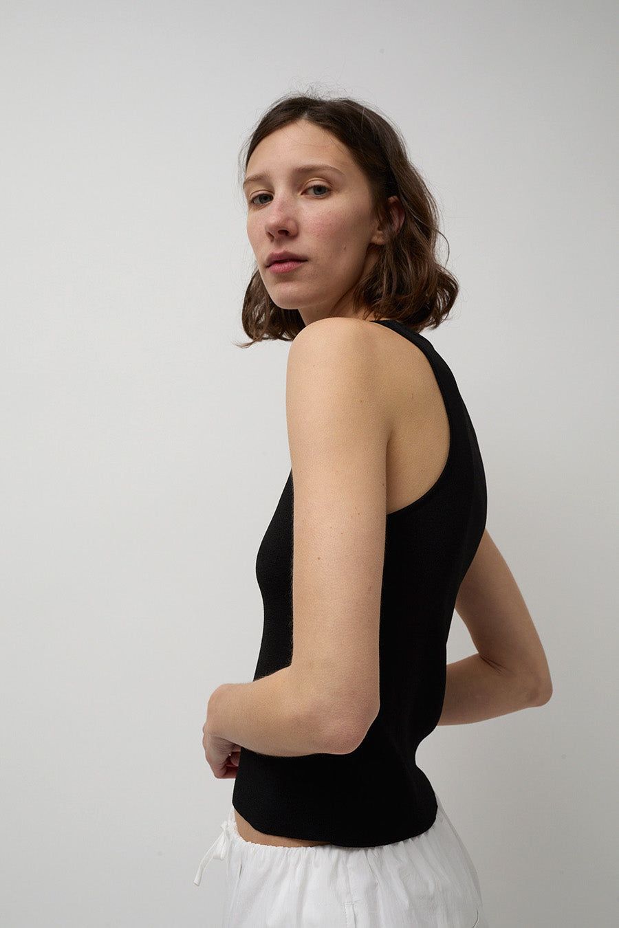 Amomento Cut Out Sleeveless Top in Black sold by No. 6 product image thumbnail 2