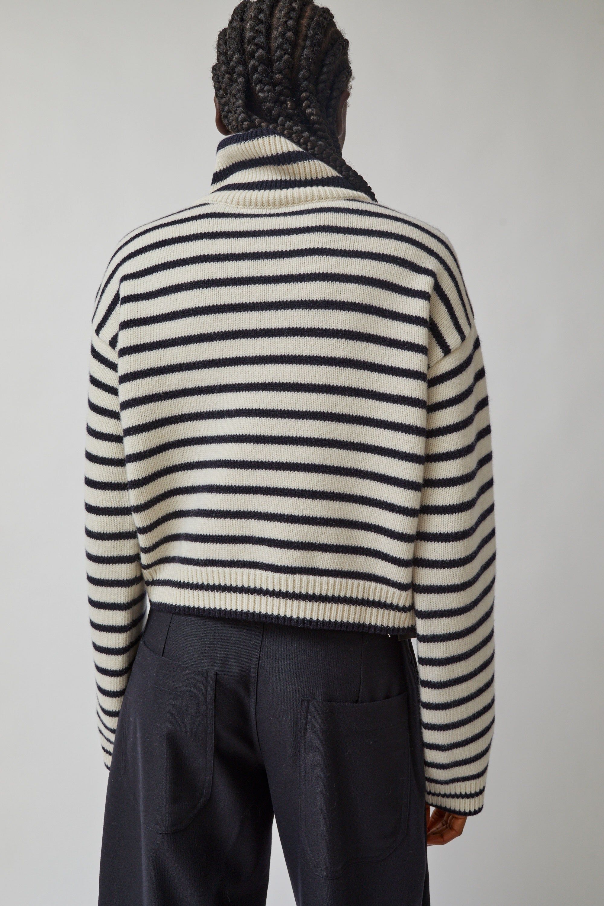 Blossom Fine Stripe Knit in Ivory and Navy sold by No. 6 product image thumbnail 5