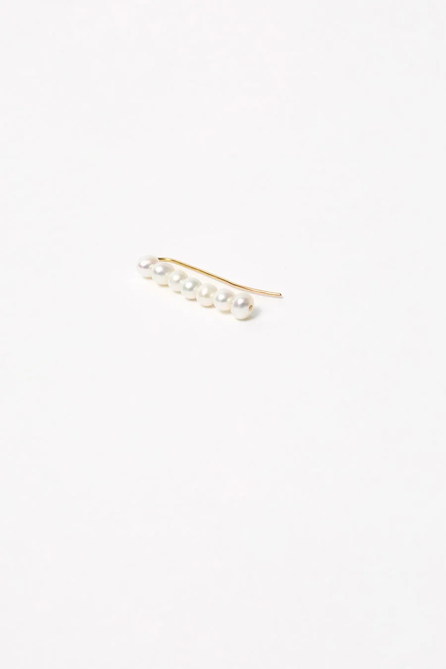 Saskia Diez Barbelle 7 Pearl Earstud in Pearl sold by No. 6 product image thumbnail 2