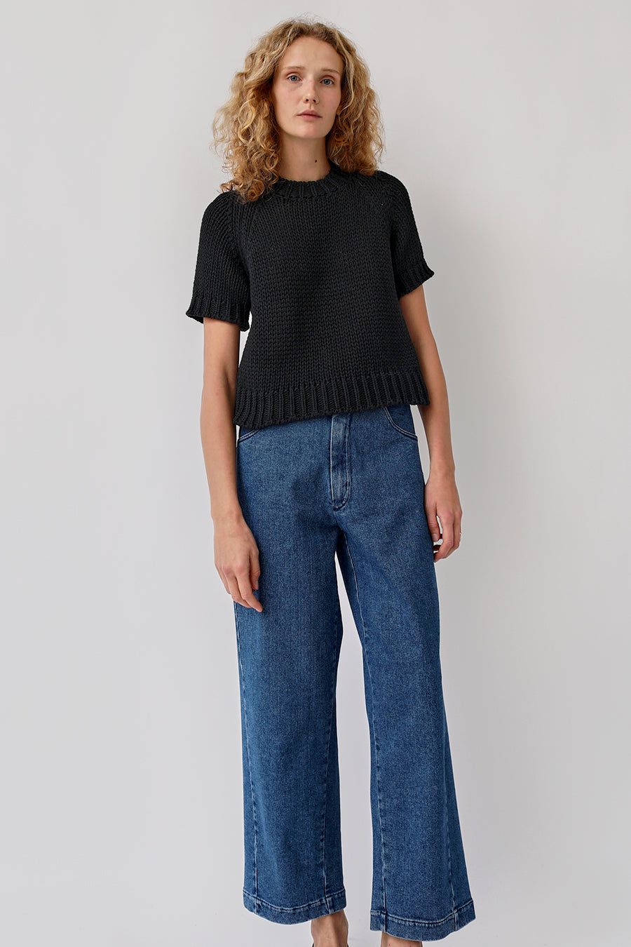 CORDERA Straight Denim Pants in Indigo sold by No. 6