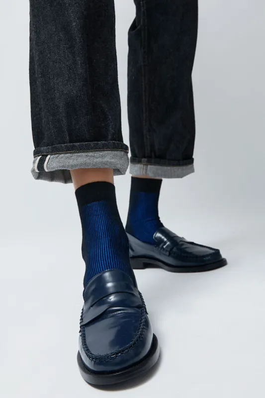 Maria La Rosa Cult Socks in Blue sold by No. 6