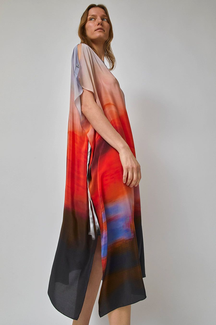 SERAPIS Malong Dress in Magma Sky sold by No. 6