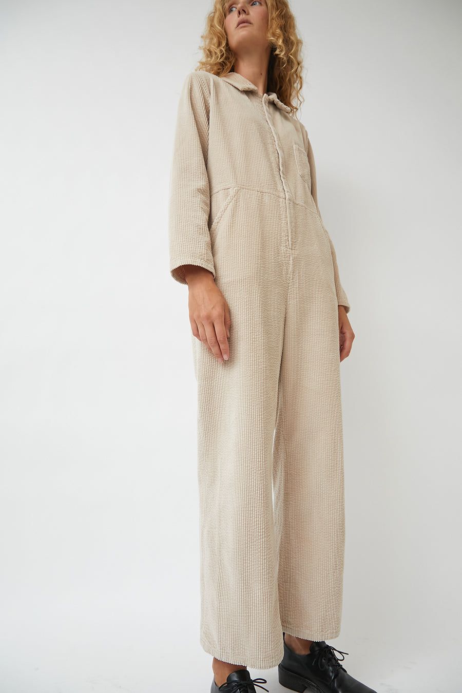 No.6 Marlon Jumpsuit in Cream Corduroy sold by No. 6 product image thumbnail 3