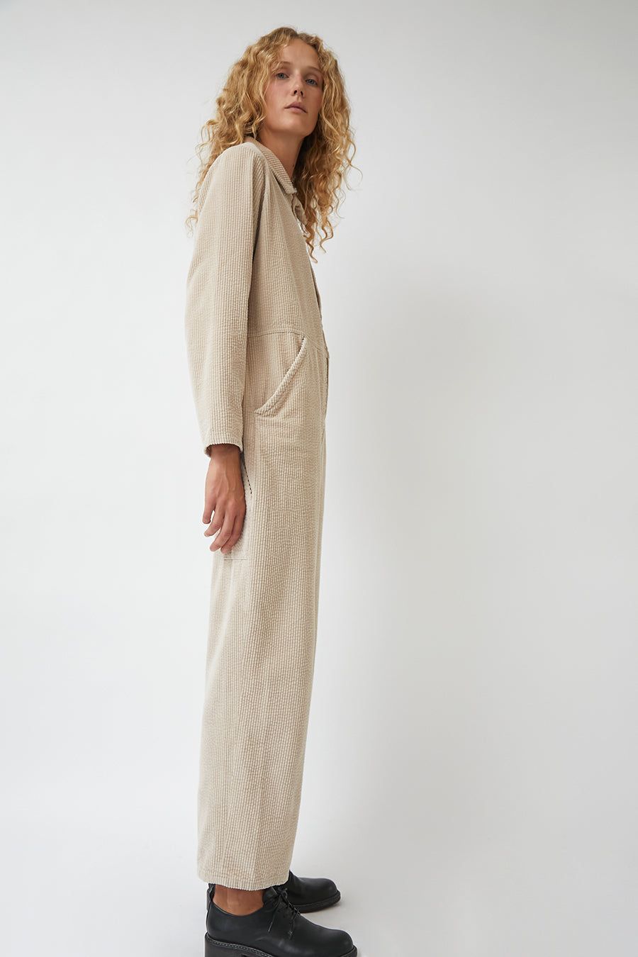 No.6 Marlon Jumpsuit in Cream Corduroy sold by No. 6 product image thumbnail 4