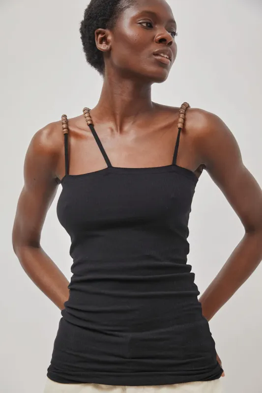 Baserange Tav Tank in Black sold by No. 6