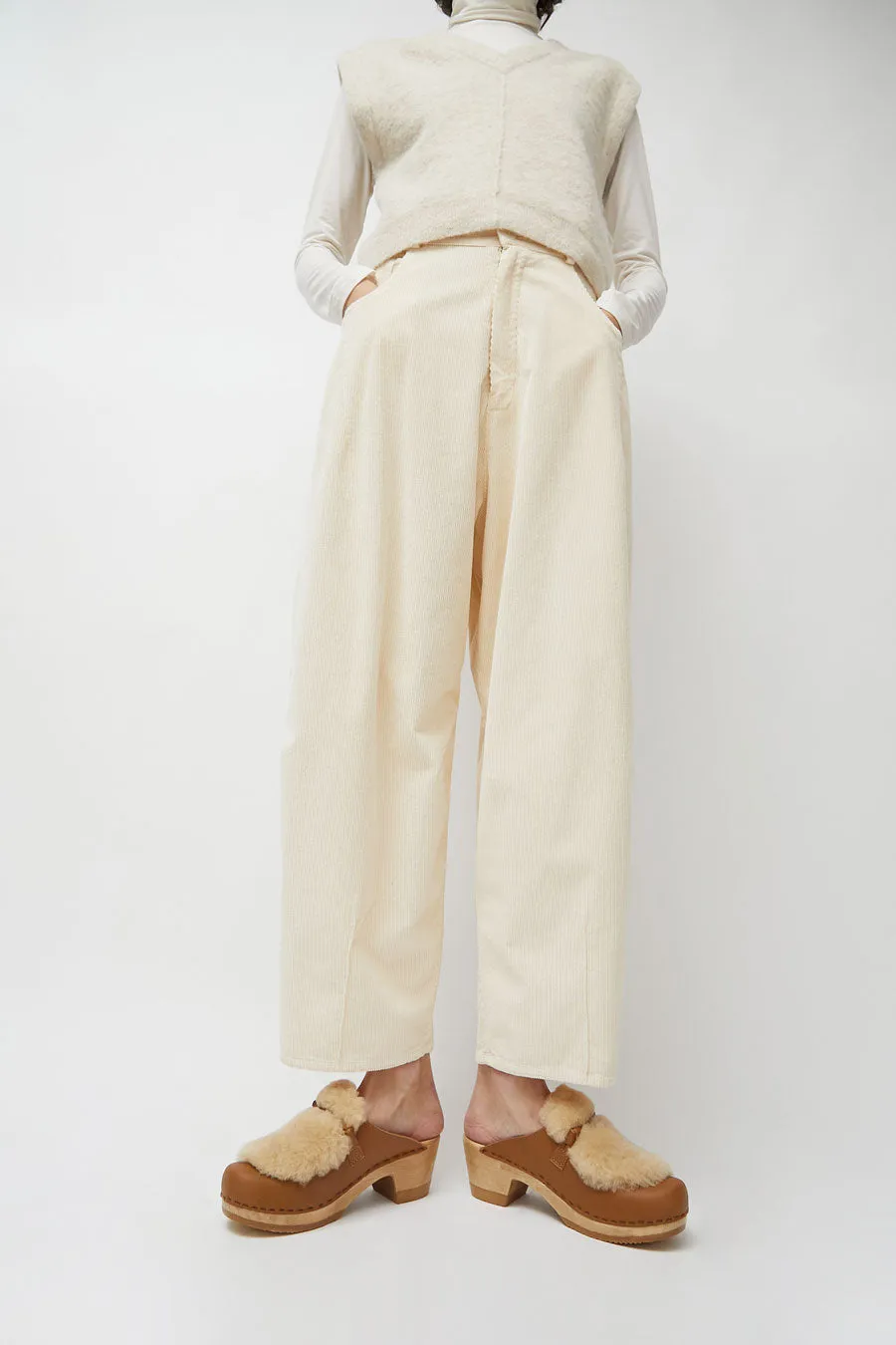 No.6 Billie Fur Clog on Mid Heel in Palomino sold by No. 6 product image thumbnail 2