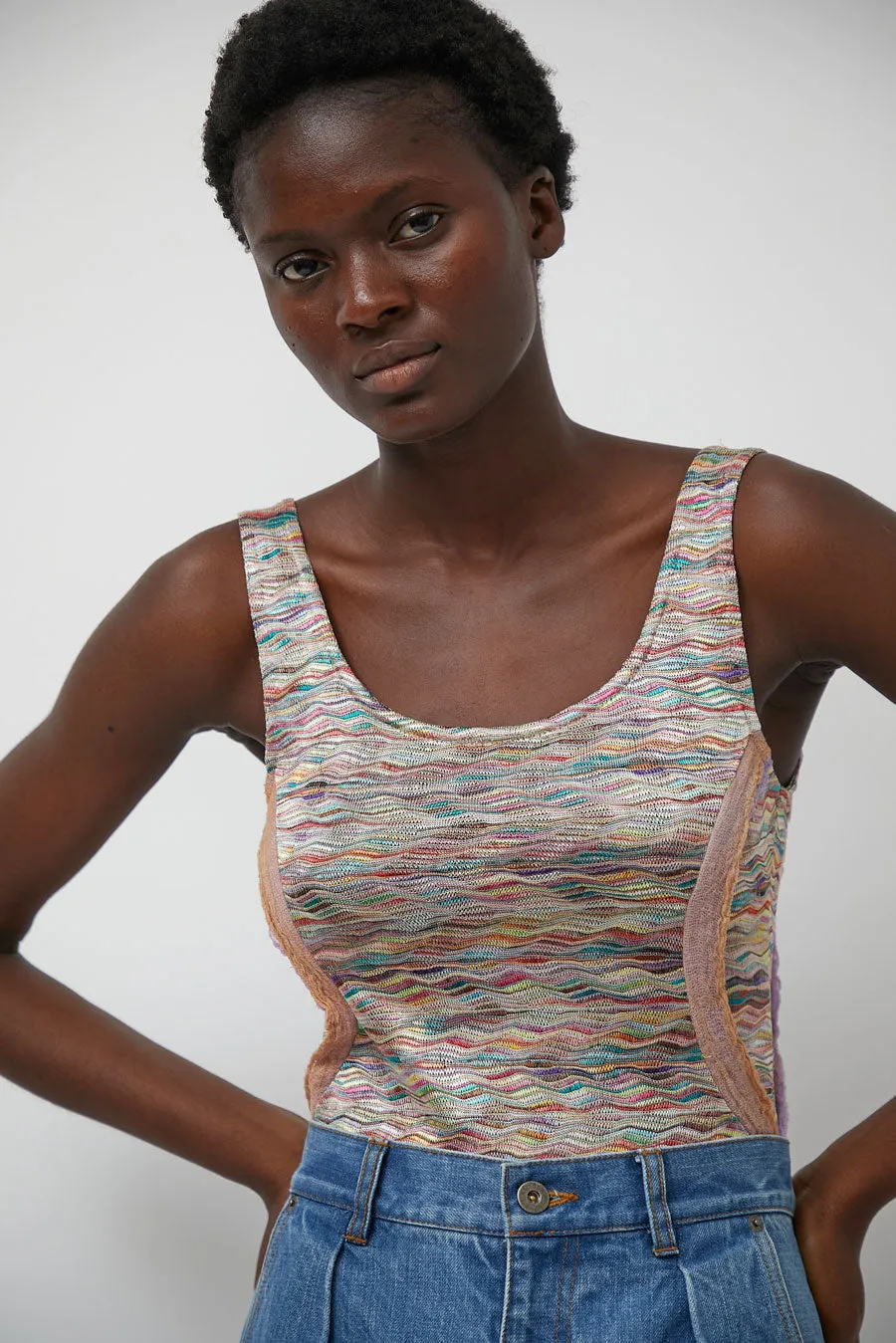 Halo Labels Melange Bodysuit in Multi sold by No. 6