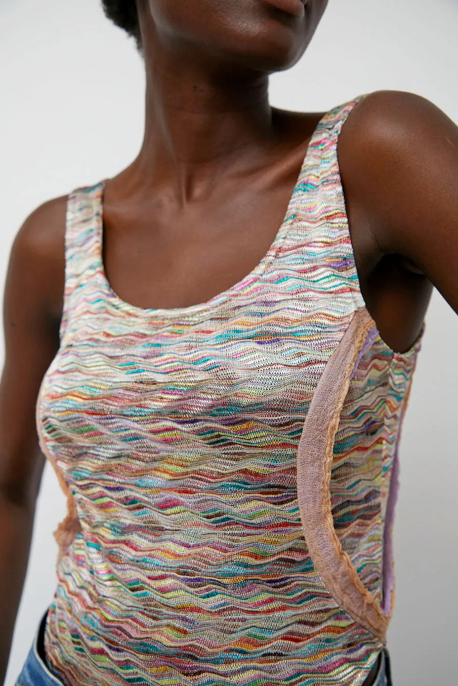 Halo Labels Melange Bodysuit in Multi sold by No. 6 product image thumbnail 2