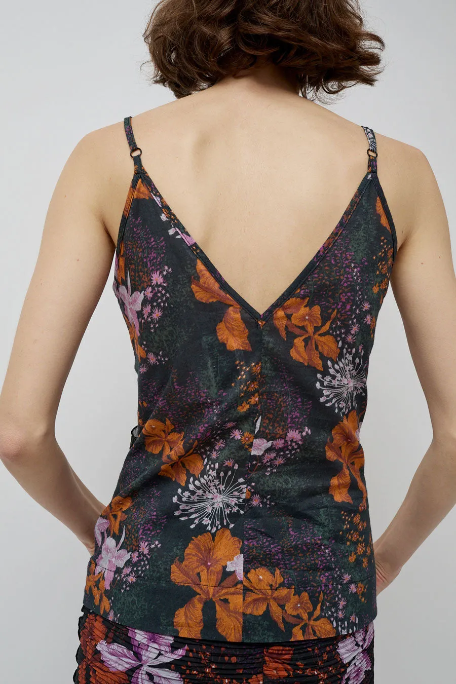 INSHADE Camisole Top in Orange and Purple Flowers sold by No. 6 product image thumbnail 2