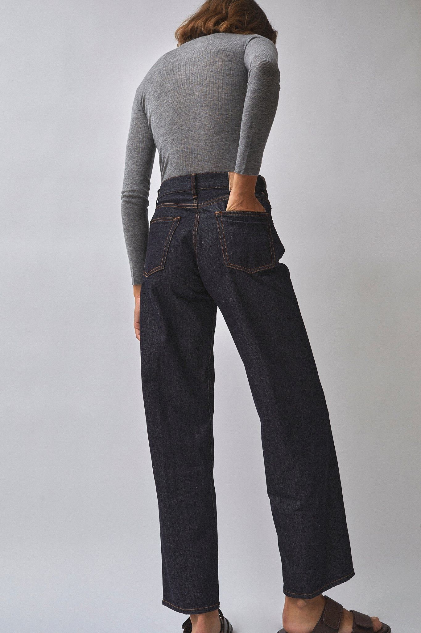 6397 Wide Jean in Dark Rinse sold by No. 6 product image thumbnail 4