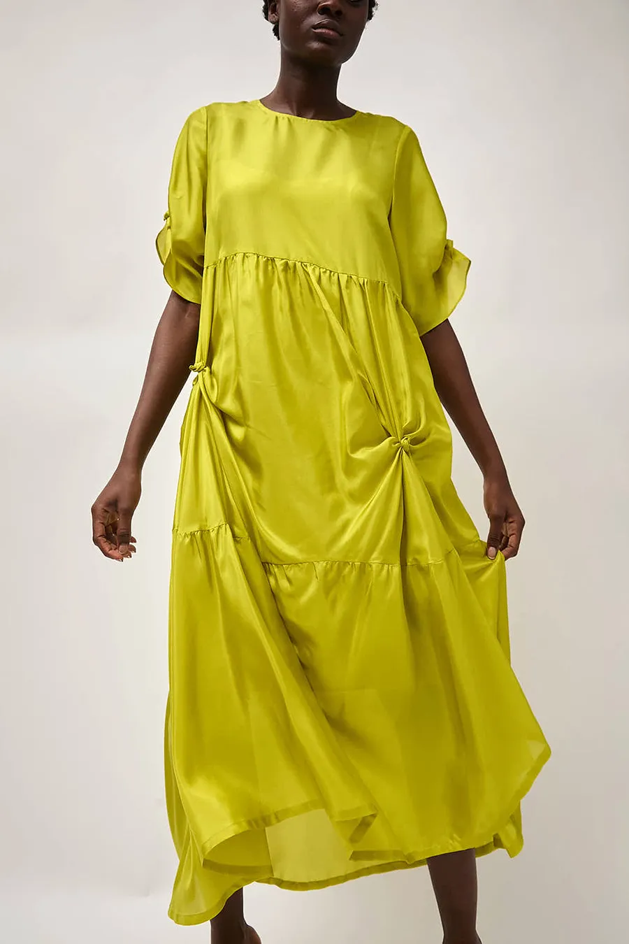No.6 Clair Dress in Lime sold by No. 6