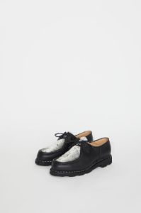 Paraboot Michael Shoe in Lisse Noir Ink and Poils Synthe Taupe sold by No. 6