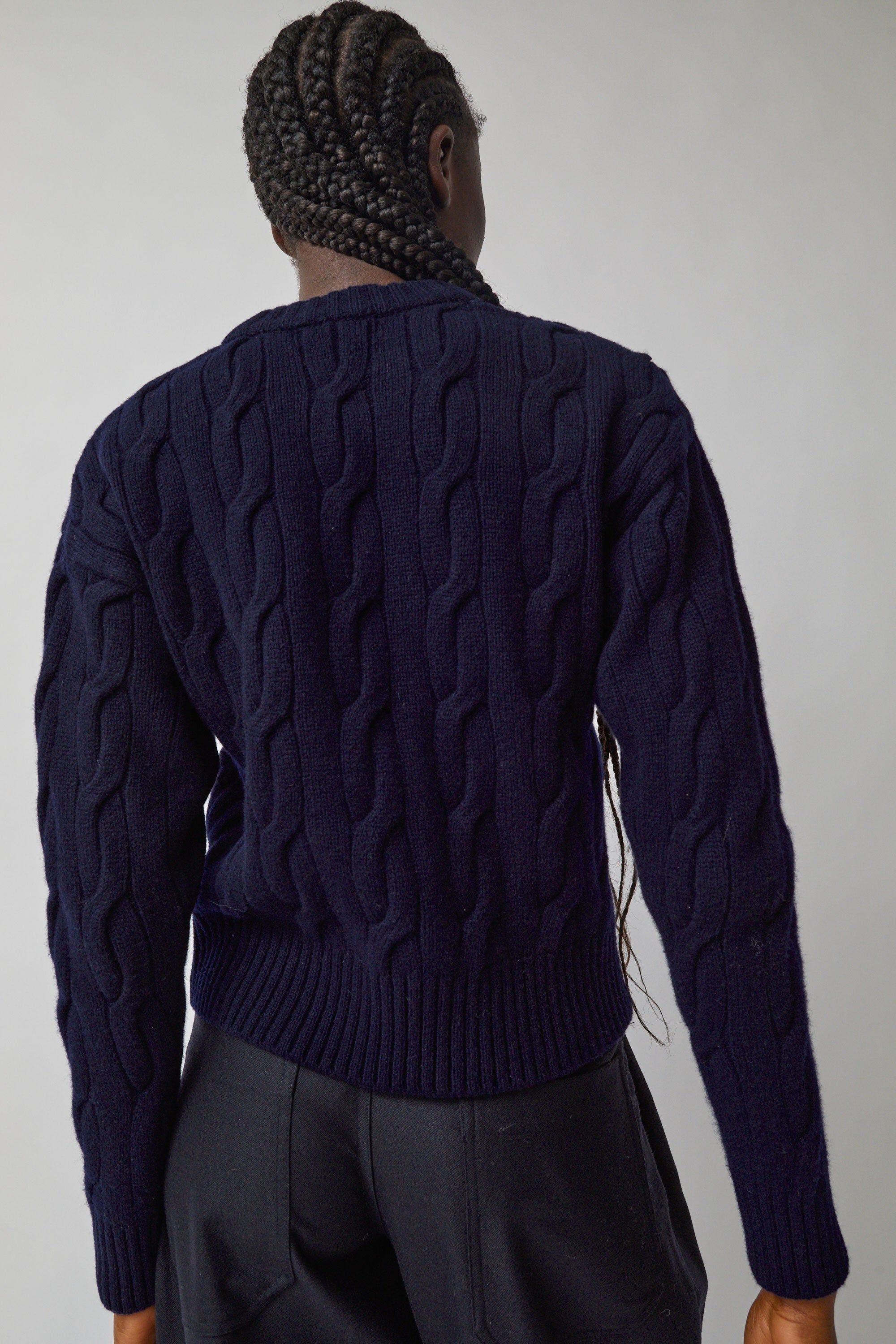 Blossom Lass Cable Knit in Navy sold by No. 6 product image thumbnail 5