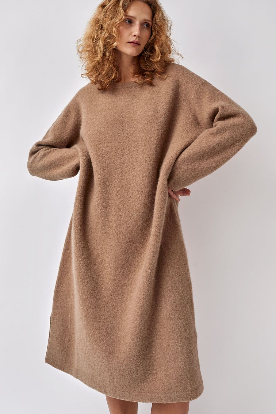 Lauren Manoogian Felt Dress in Cork sold by No. 6 product image thumbnail 3