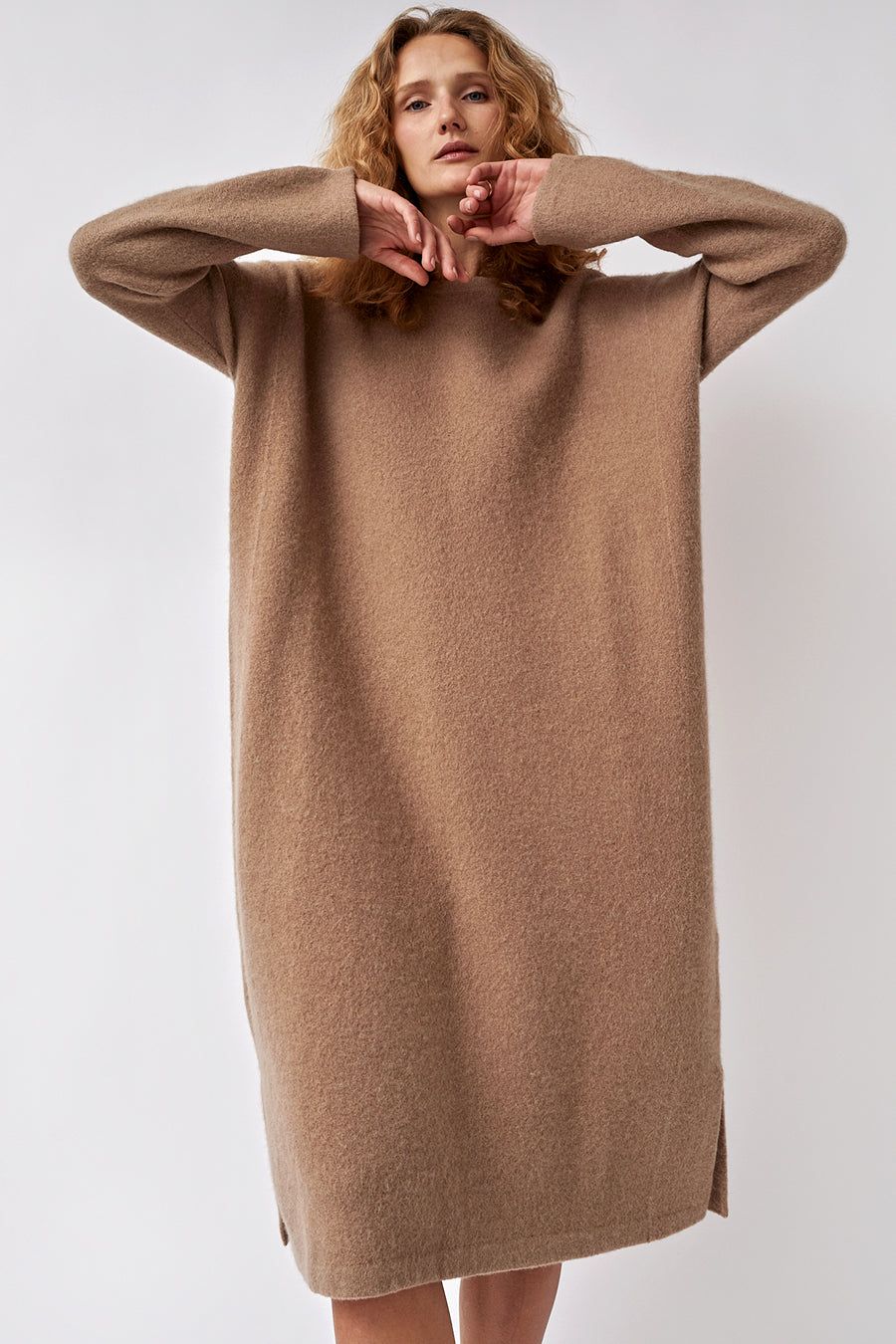 Lauren Manoogian Felt Dress in Cork sold by No. 6