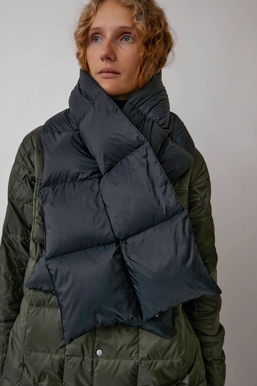 TAION Reversible Mountain Down Volume Puffer in Black sold by No. 6