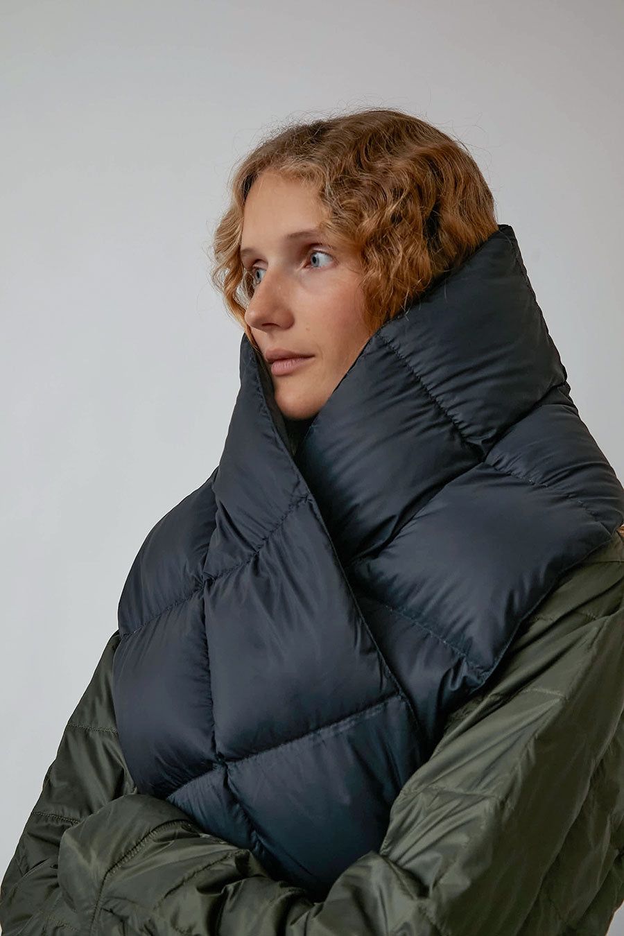 TAION Reversible Mountain Down Volume Puffer in Black sold by No. 6 product image thumbnail 4