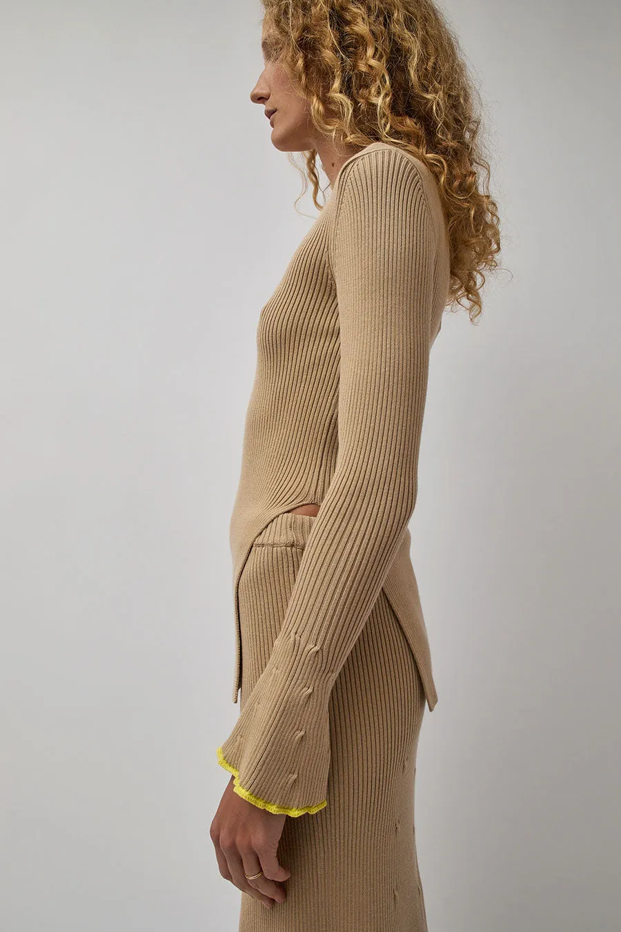 Rodebjer Bloom Sweater in Hazelnut sold by No. 6 product image thumbnail 4