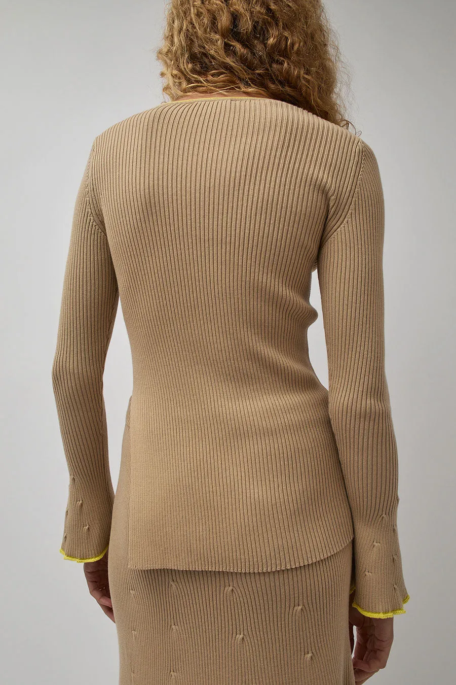 Rodebjer Bloom Sweater in Hazelnut sold by No. 6 product image thumbnail 5