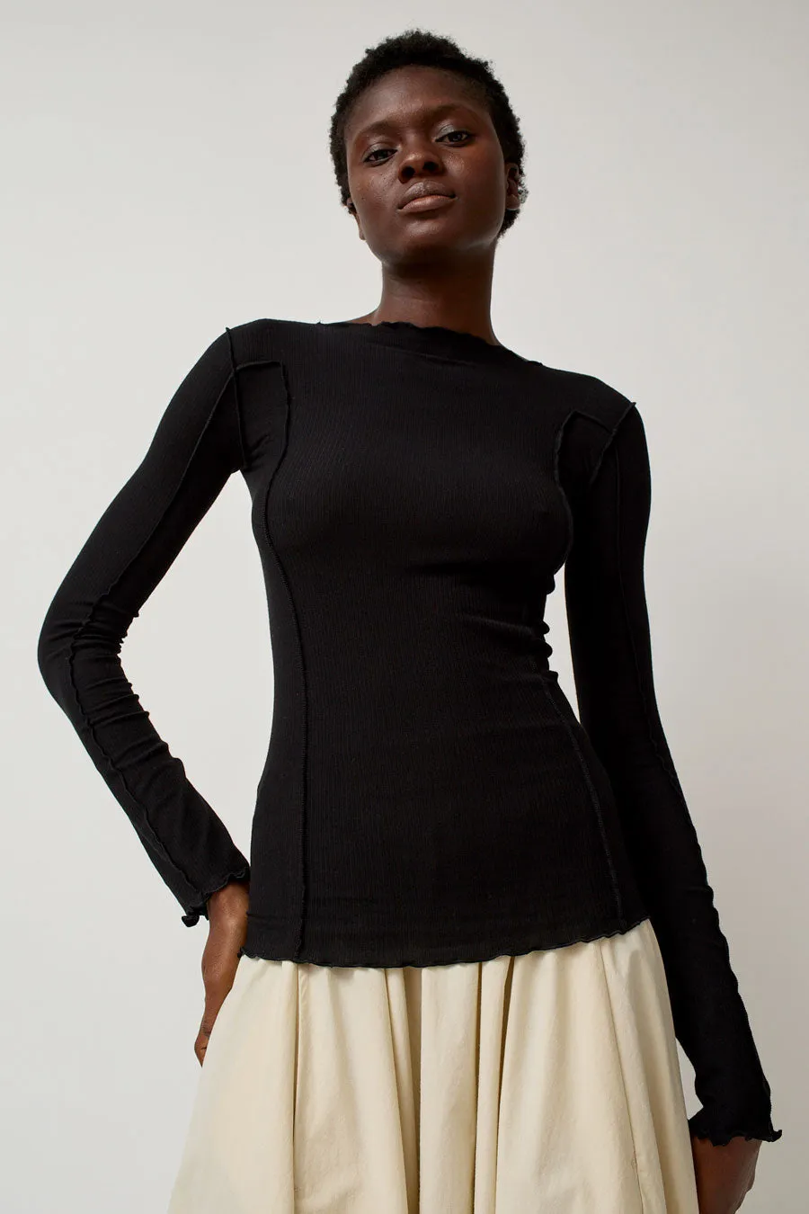 Baserange Omato Long Sleeve Top in Black sold by No. 6 product image thumbnail 5