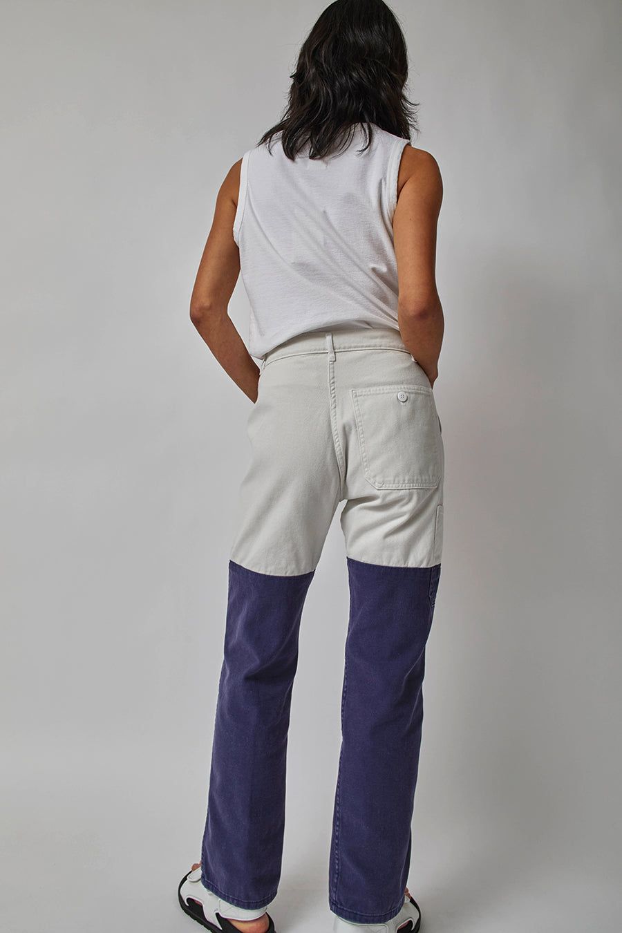 Sultan Wash Work Pant ISR in Blanc Bleu sold by No. 6 product image thumbnail 3