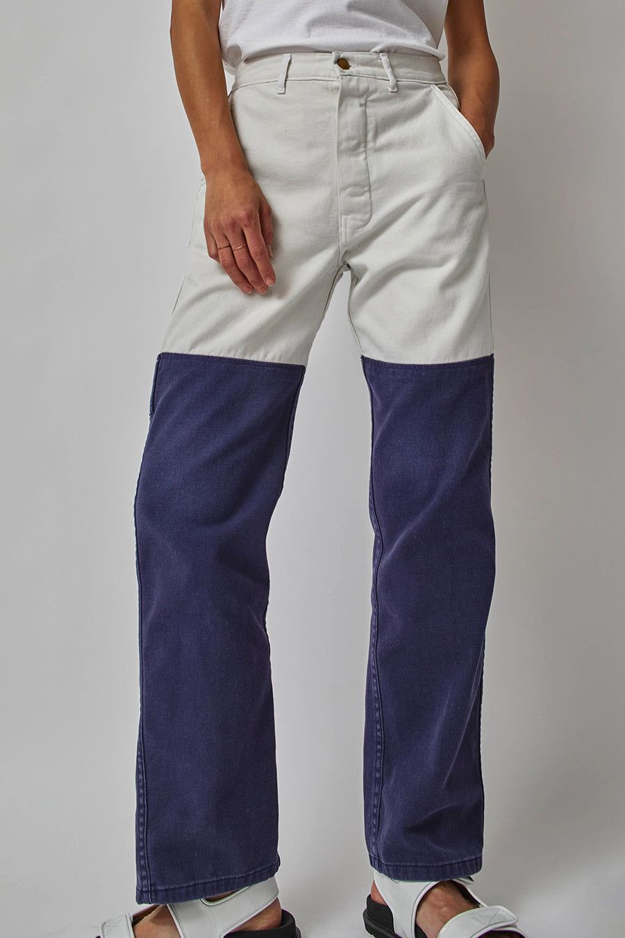 Sultan Wash Work Pant ISR in Blanc Bleu sold by No. 6 product image thumbnail 4