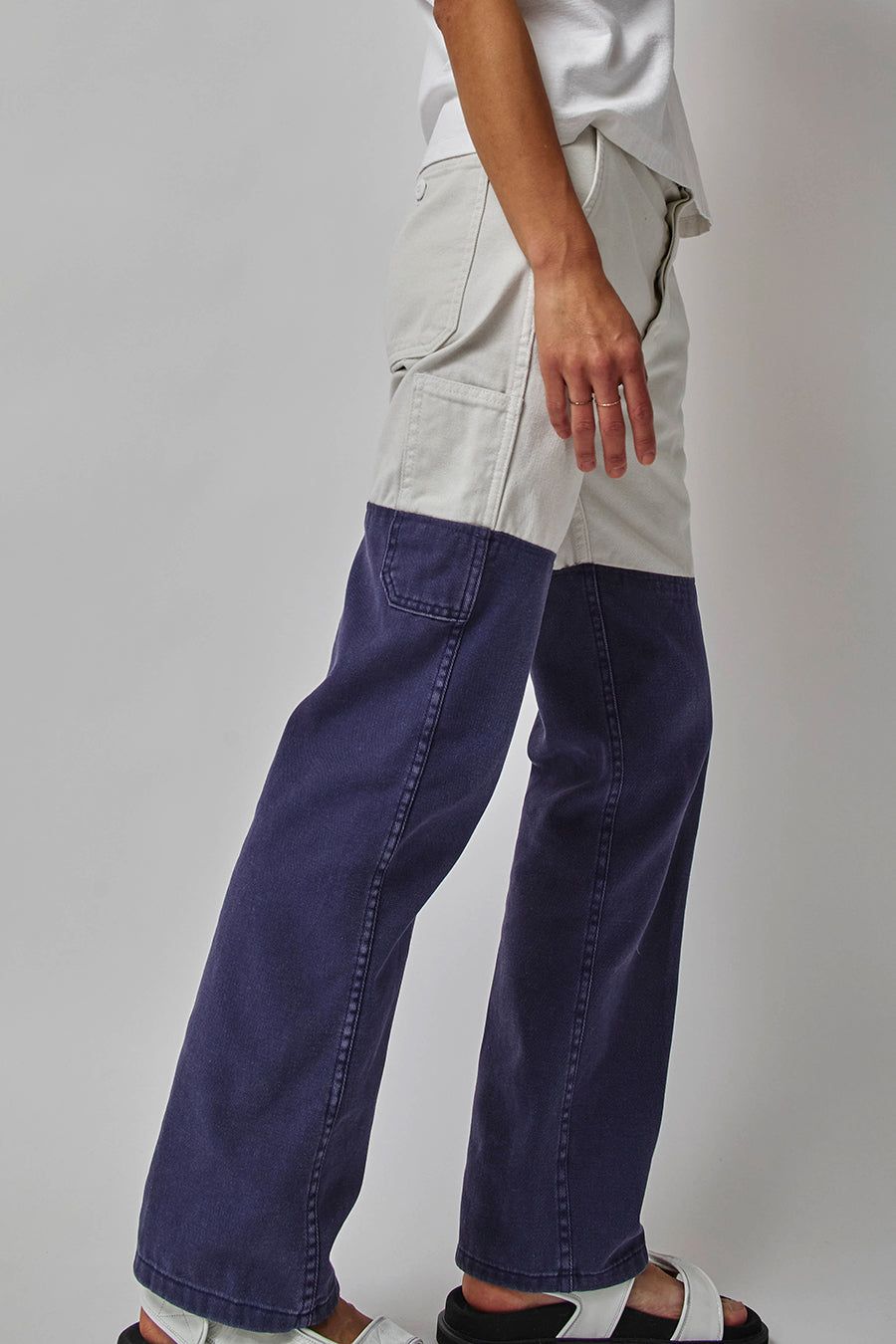 Sultan Wash Work Pant ISR in Blanc Bleu sold by No. 6 product image thumbnail 5