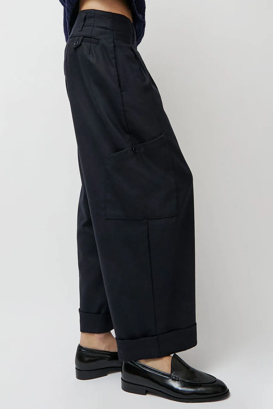 YMC Grease Trouser in Navy sold by No. 6 product image thumbnail 3