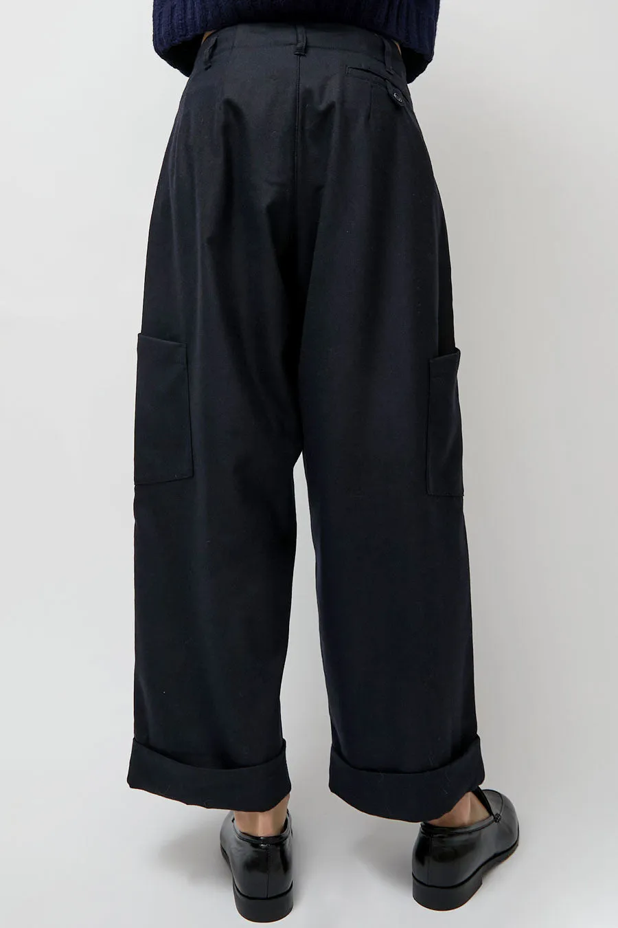 YMC Grease Trouser in Navy sold by No. 6 product image thumbnail 5