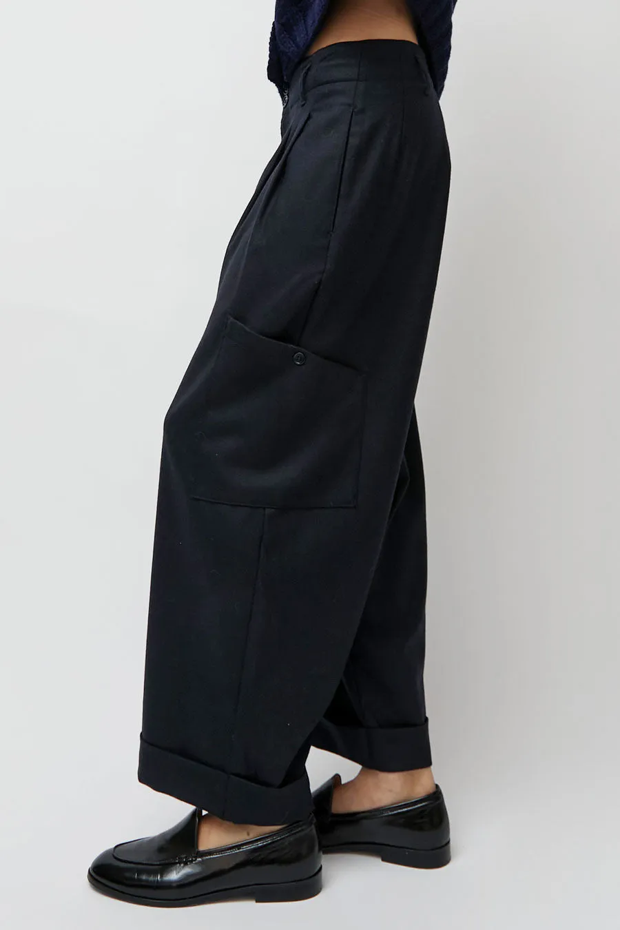 YMC Grease Trouser in Navy sold by No. 6 product image thumbnail 4