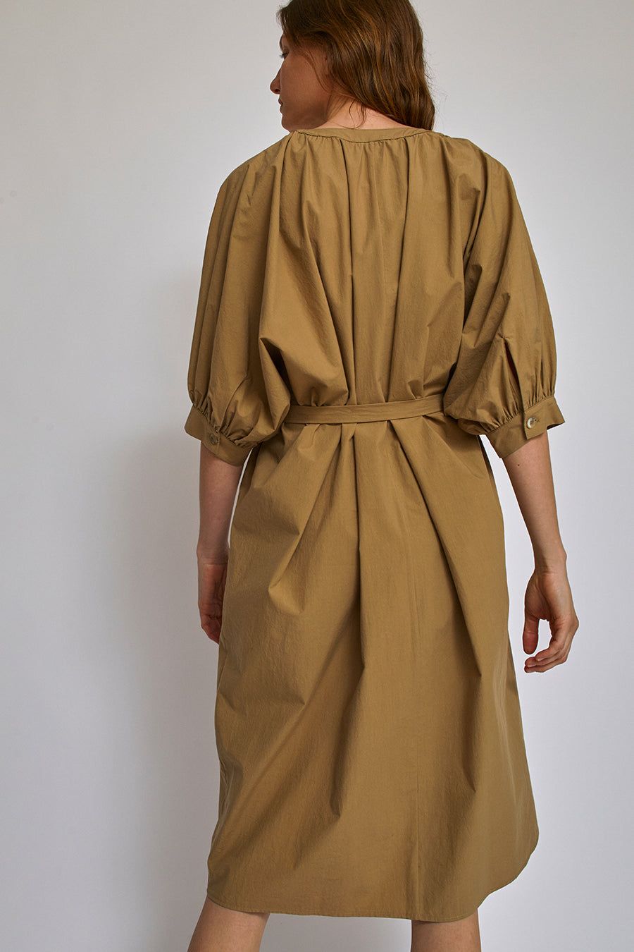 Modern Weaving Button Front Kaftan in Khaki sold by No. 6 product image thumbnail 6