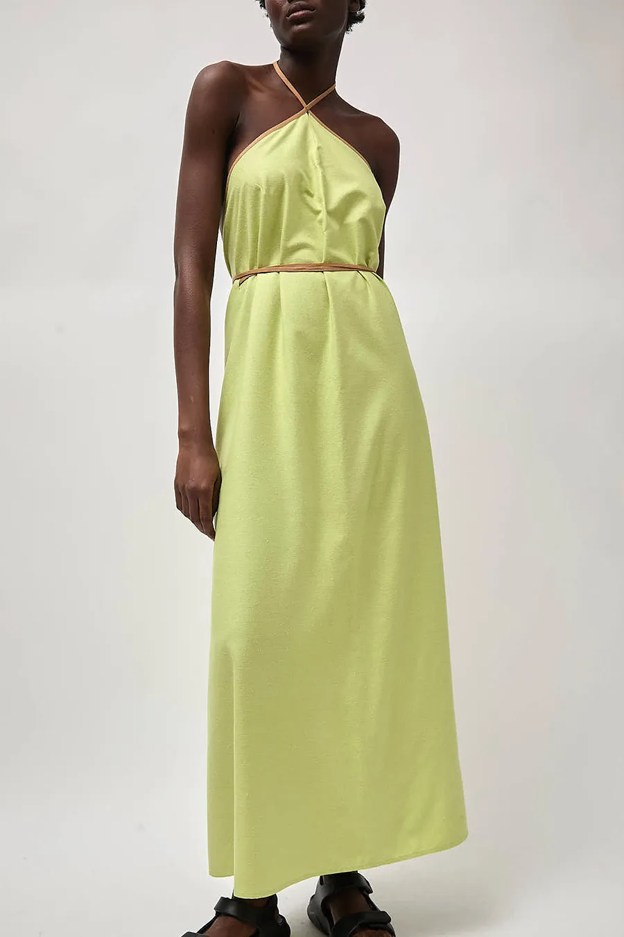 Baserange Ligo Dress in Lime sold by No. 6 product image thumbnail 3
