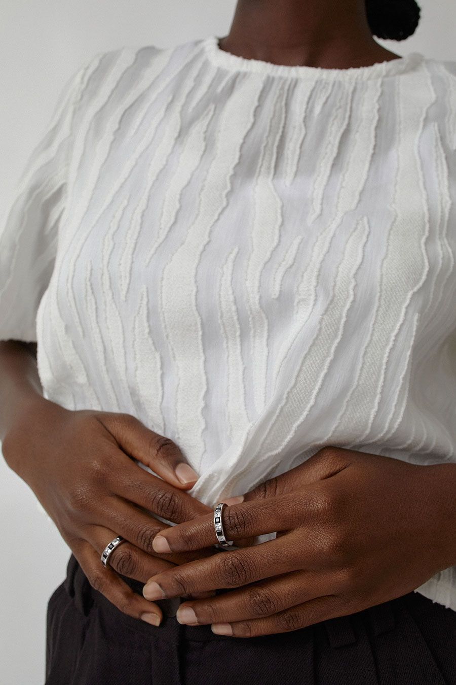 Numbering Square Stone Band in Black sold by No. 6 product image thumbnail 4