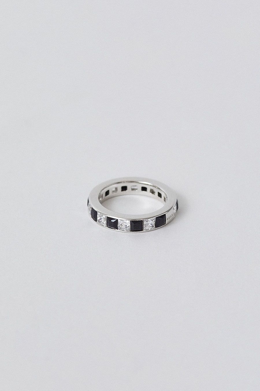 Numbering Square Stone Band in Black sold by No. 6