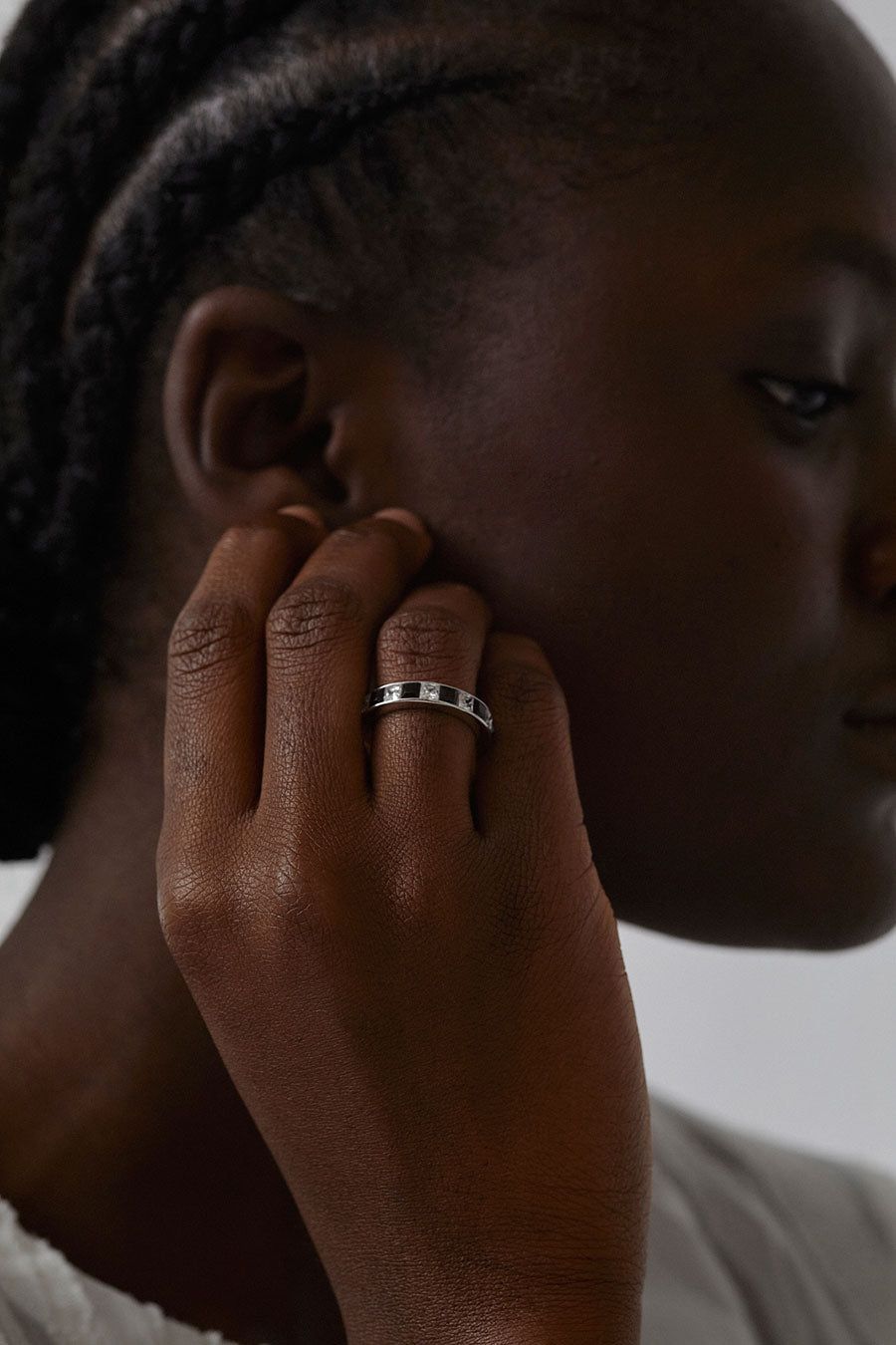 Numbering Square Stone Band in Black sold by No. 6 product image thumbnail 2