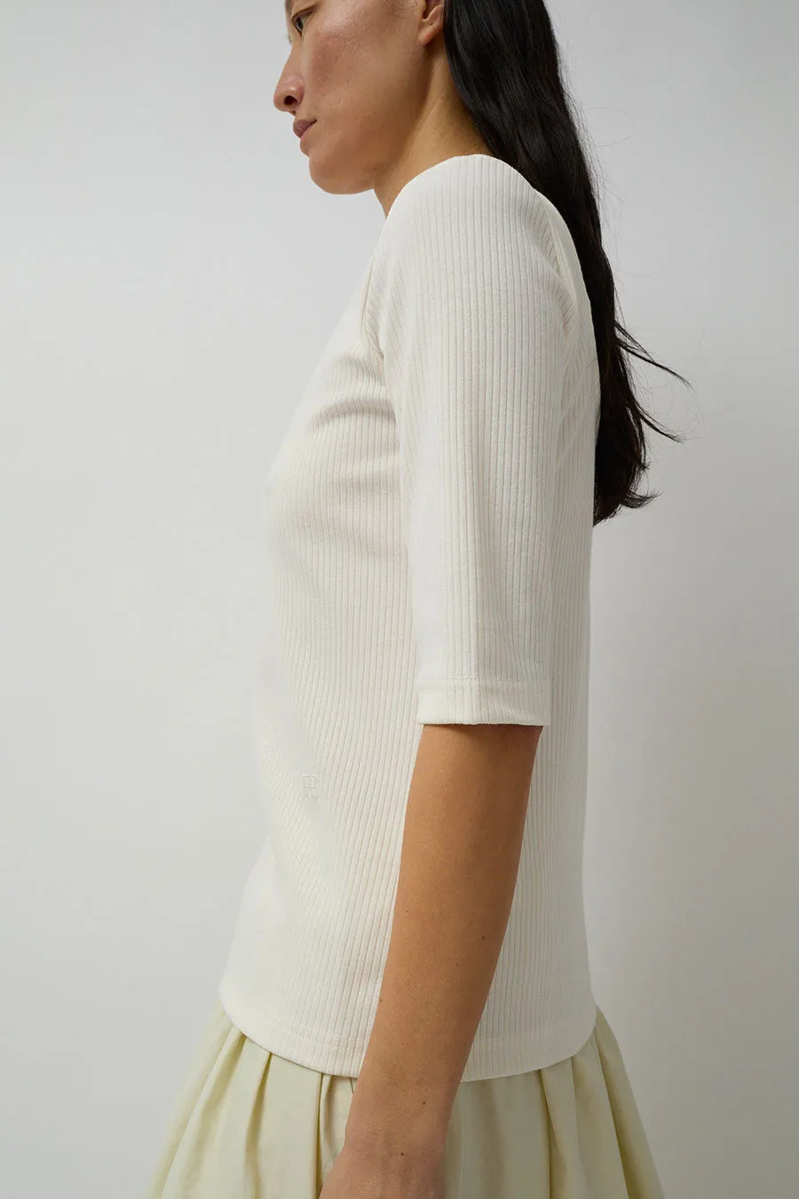 Mijeong Park Scoop Back Ribbed Top in Ivory sold by No. 6 product image thumbnail 4