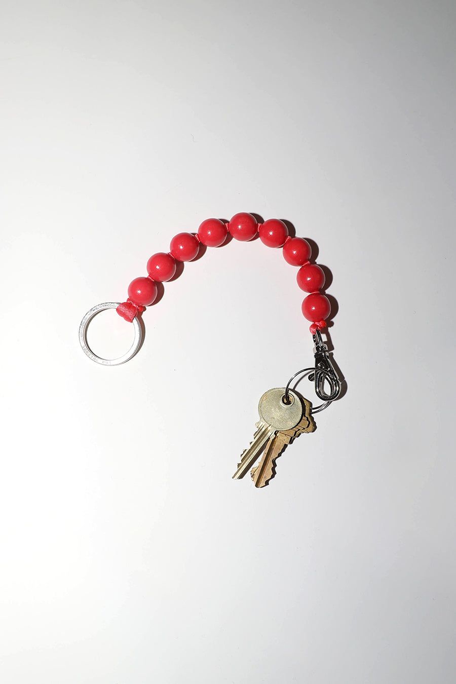 Ina Seifart Dicke Perlen Short Keyholder in Raspberry with Raspberry Thread sold by No. 6 product image thumbnail 2