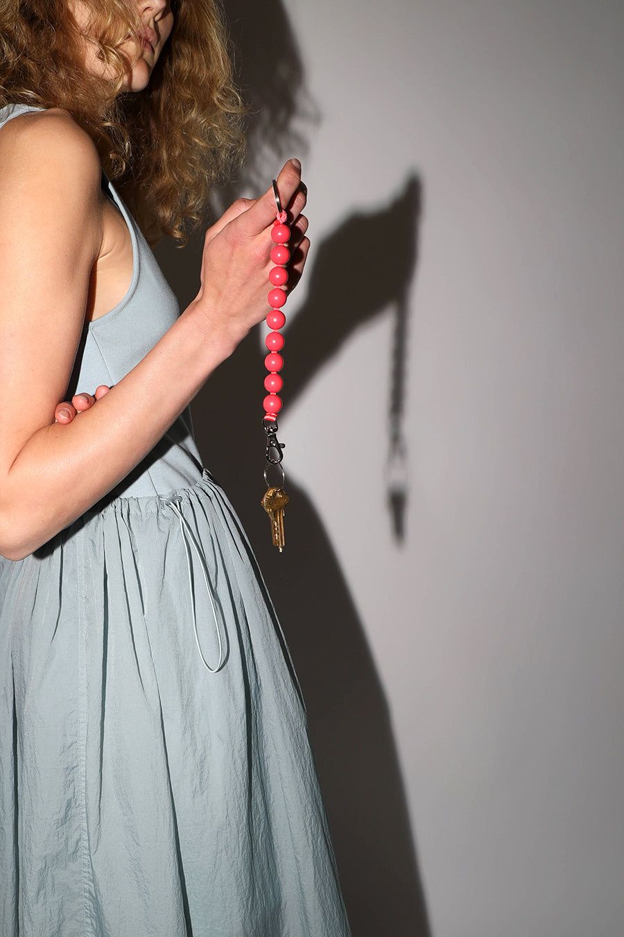 Ina Seifart Dicke Perlen Short Keyholder in Raspberry with Raspberry Thread sold by No. 6 product image thumbnail 3