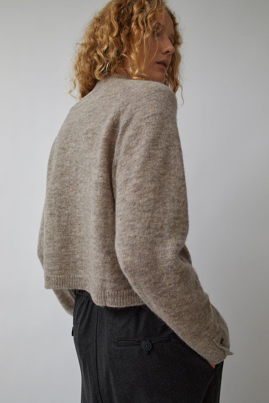CORDERA Baby Alpaca Polo Sweater in Taupe sold by No. 6 product image thumbnail 5