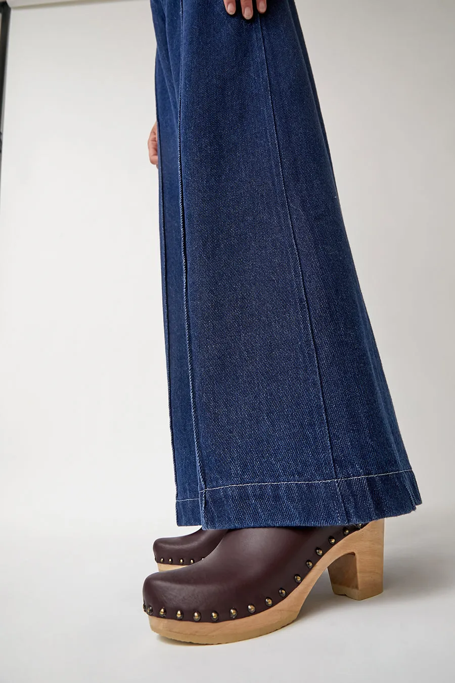 No.6 Old School Studded Clog on High Heel in Cordovan sold by No. 6 product image thumbnail 2