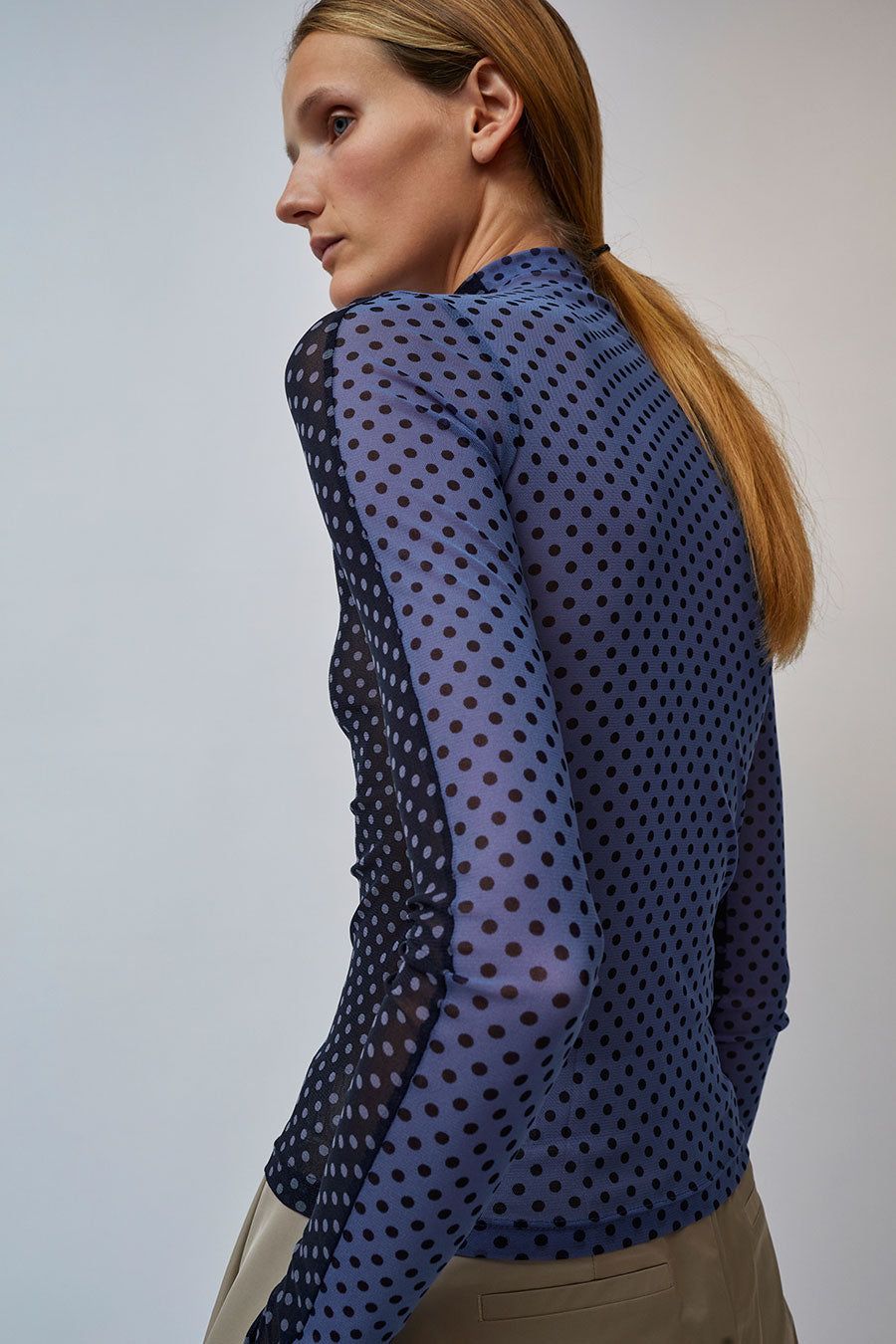 KkCo Split Turtleneck in River and Deep Sea sold by No. 6 product image thumbnail 6