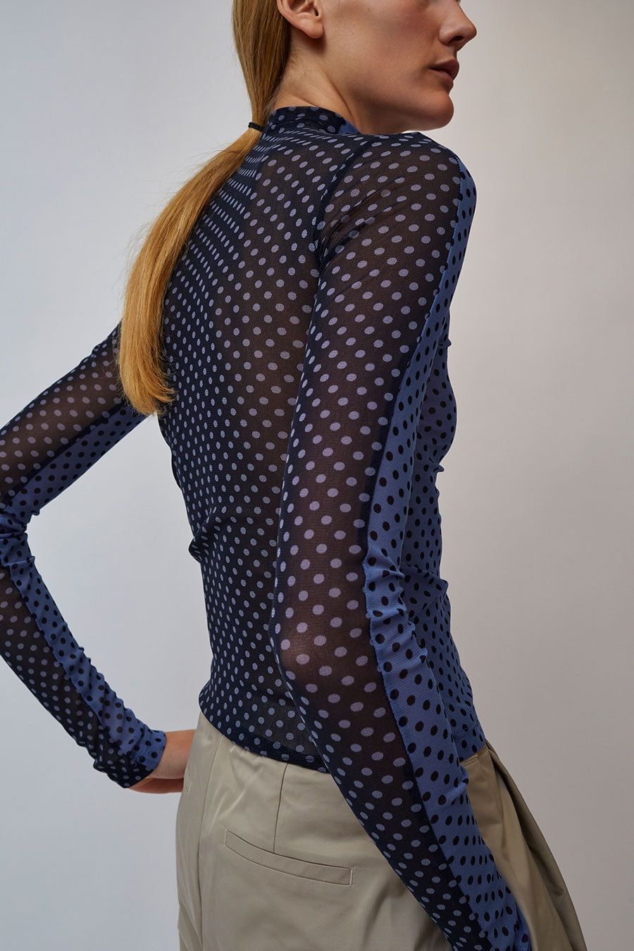 KkCo Split Turtleneck in River and Deep Sea sold by No. 6 product image thumbnail 4
