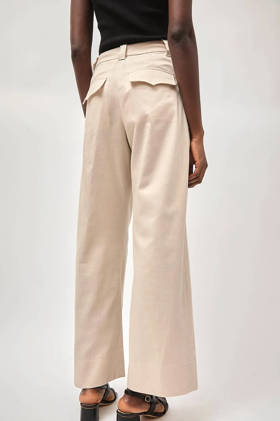 No.6 Kent Pant in Stone sold by No. 6 product image thumbnail 5