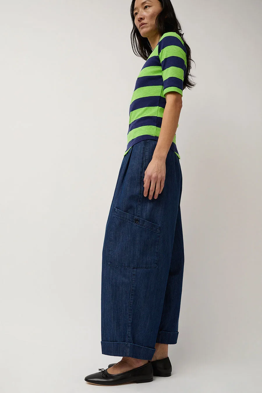 YMC Grease Trouser in Washed Indigo sold by No. 6 product image thumbnail 4